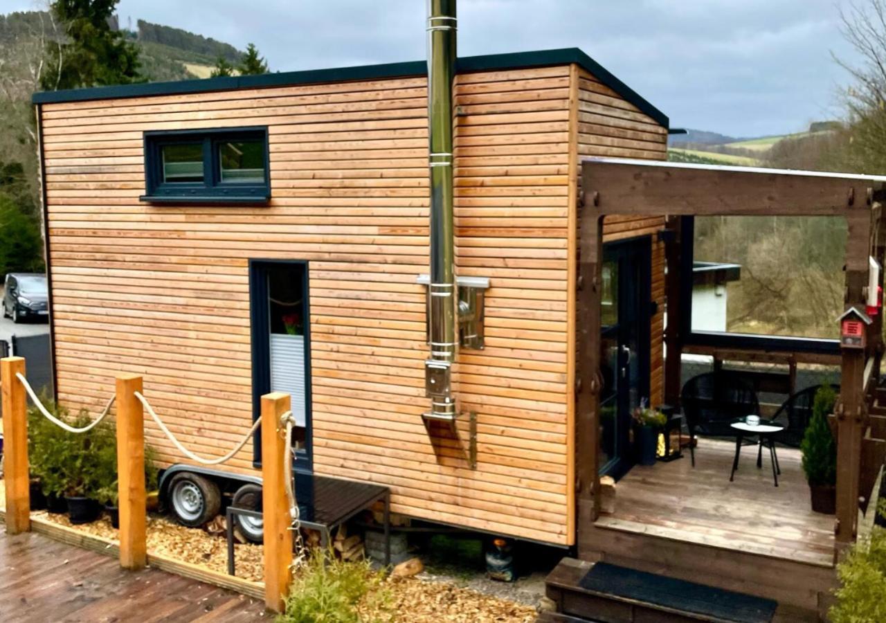 הוילה אולסברג Tiny House Klitzeklein Am Waldrand Von Elpe מראה חיצוני תמונה