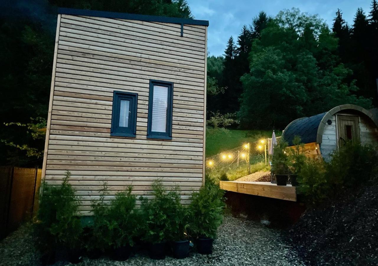 הוילה אולסברג Tiny House Klitzeklein Am Waldrand Von Elpe מראה חיצוני תמונה